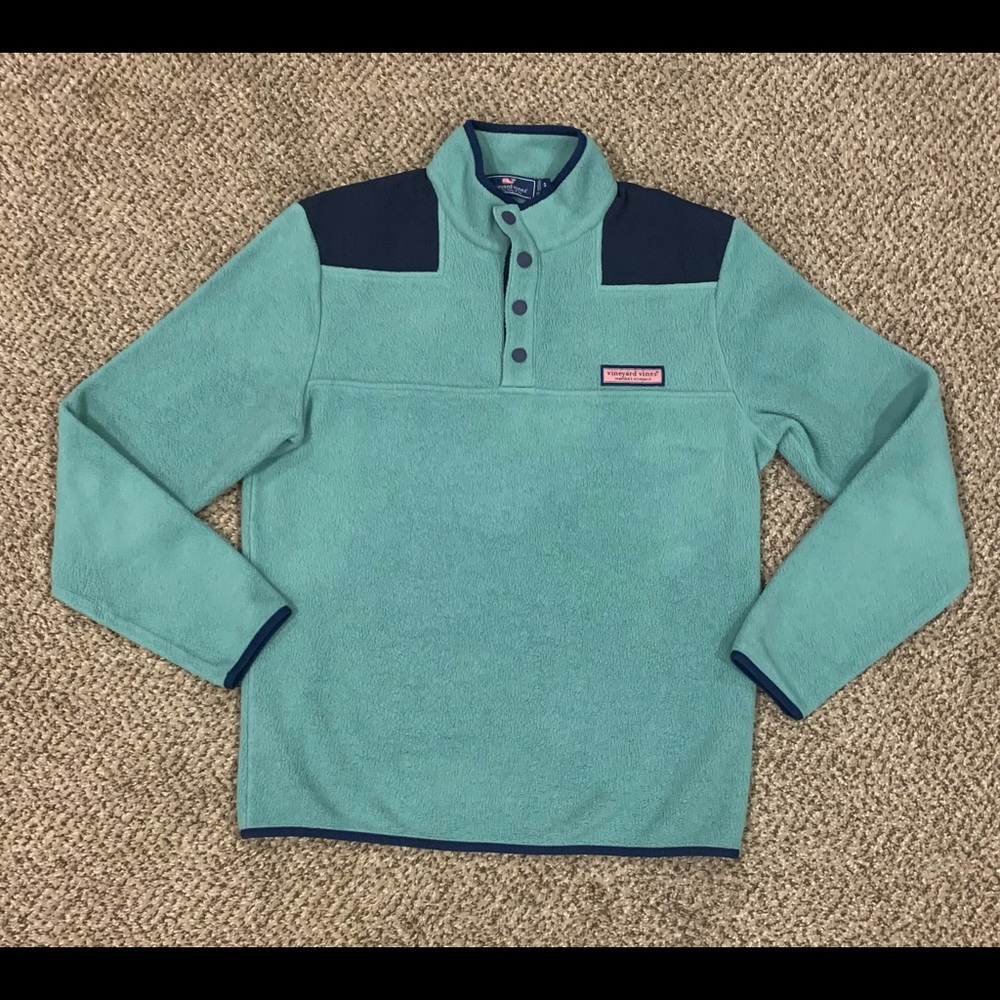 Vineyard Vines Men’s Fleece Snap Neck Size Small
